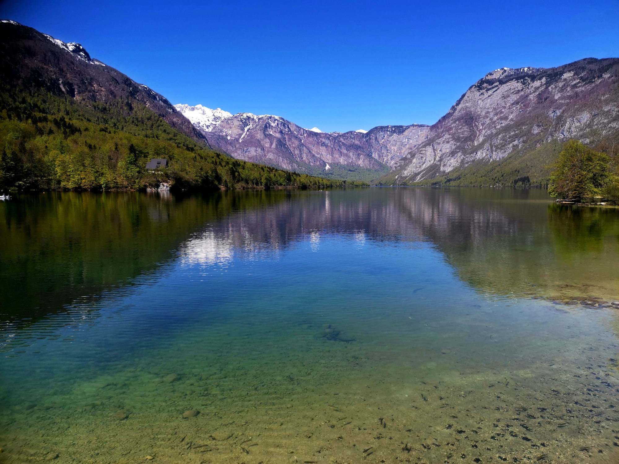 Ein See in Slowenien
